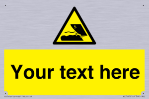 Custom Warning submerged objects in watercraft areas